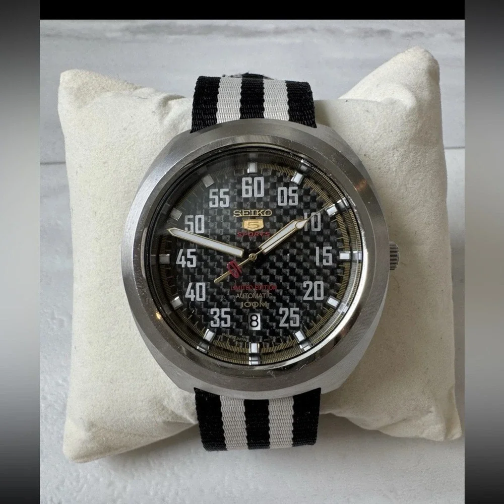 Seiko 5 Sports Men's Black Watch - SRPA93K1
